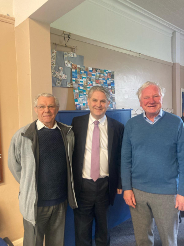 Philip Davies MP with members of Menston Retired Men's Forum
